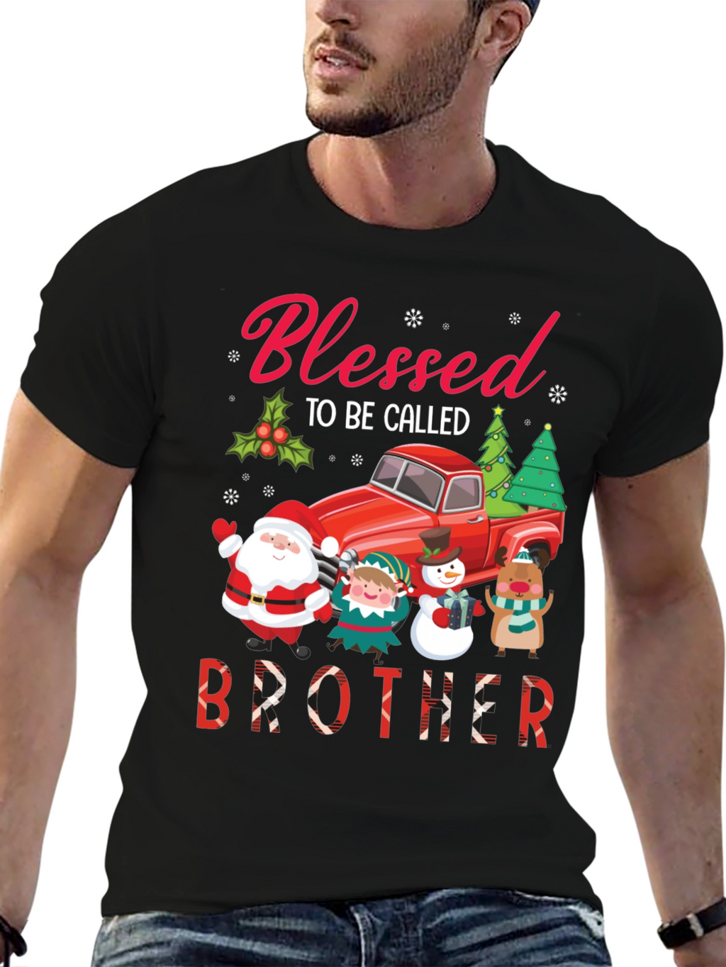 Blessed Brother Christmas Holiday T-Shirt
