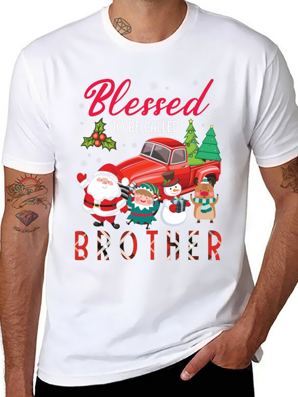 Blessed Brother Christmas Holiday T-Shirt