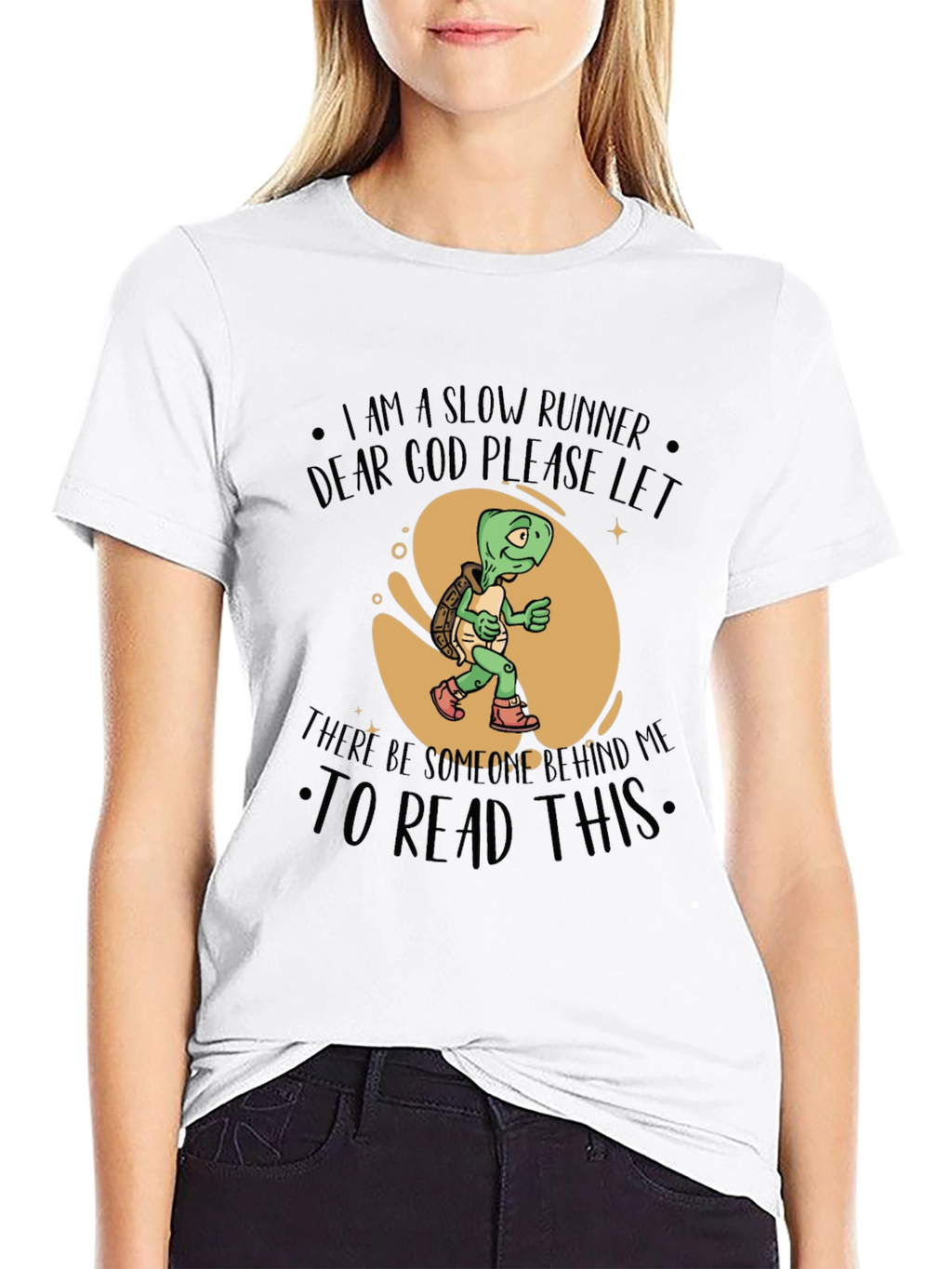Slow Runner Turtle Graphic T-Shirt
