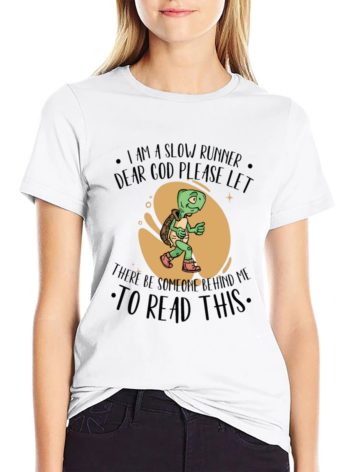 Slow Runner Turtle Graphic T-Shirt