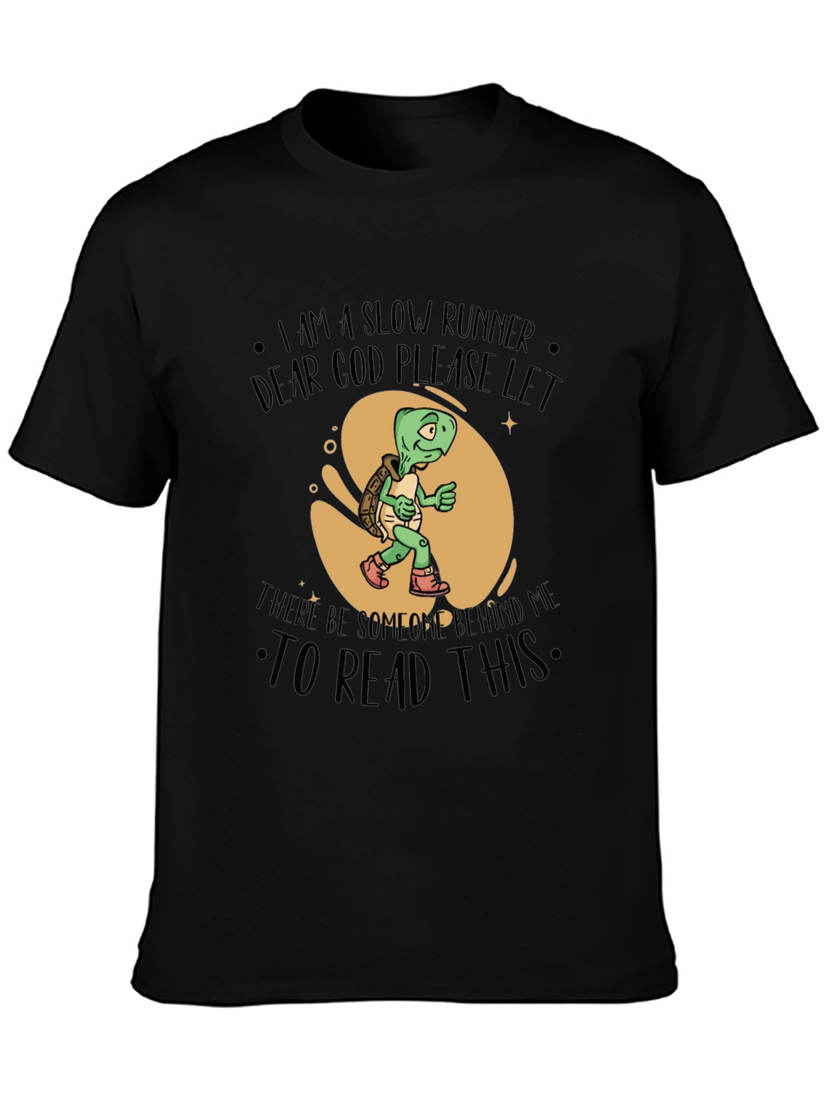 Slow Runner Turtle Graphic T-Shirt
