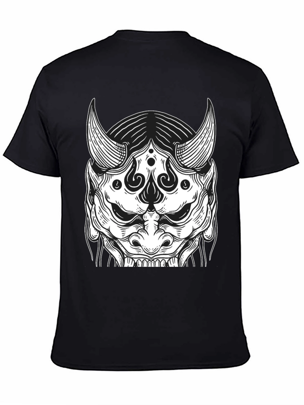 Black Oni Mask Graphic Tee