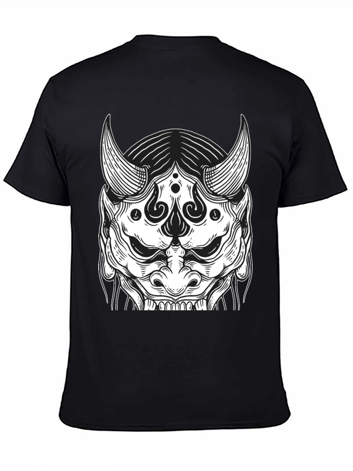 Black Oni Mask Graphic Tee