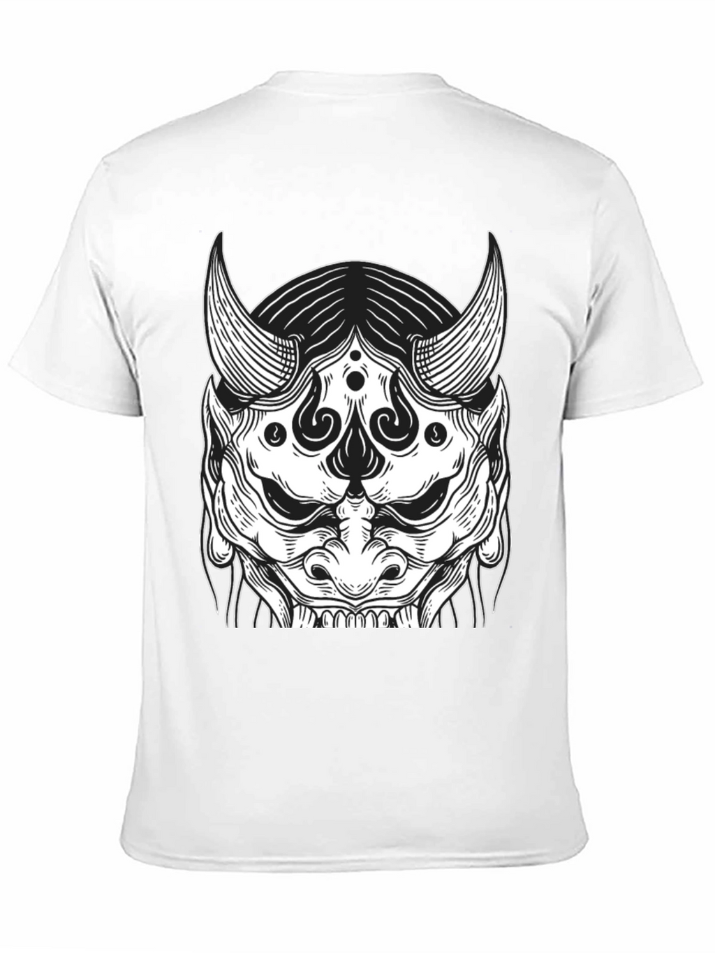 Black Oni Mask Graphic Tee