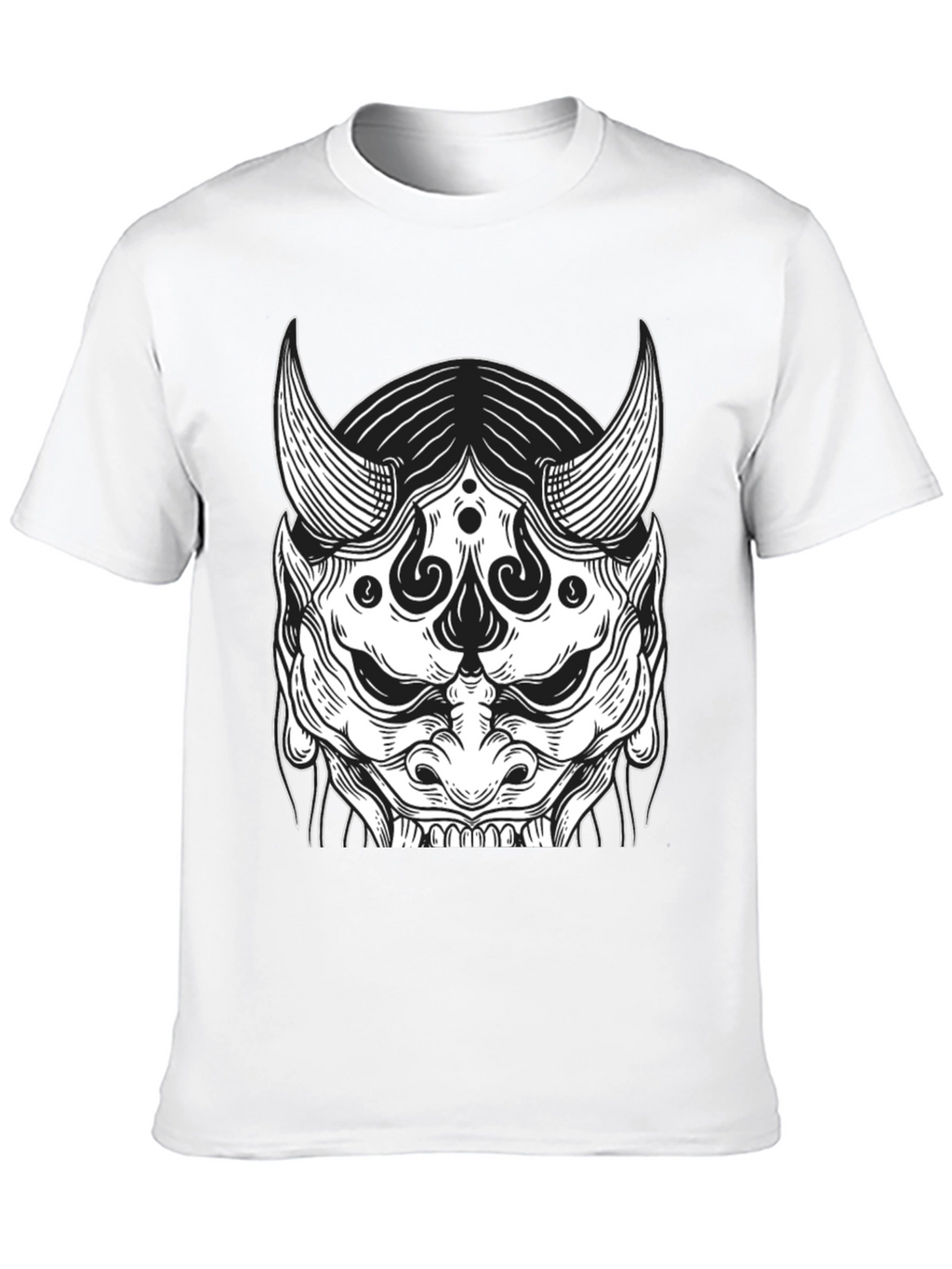 Black Oni Mask Graphic Tee