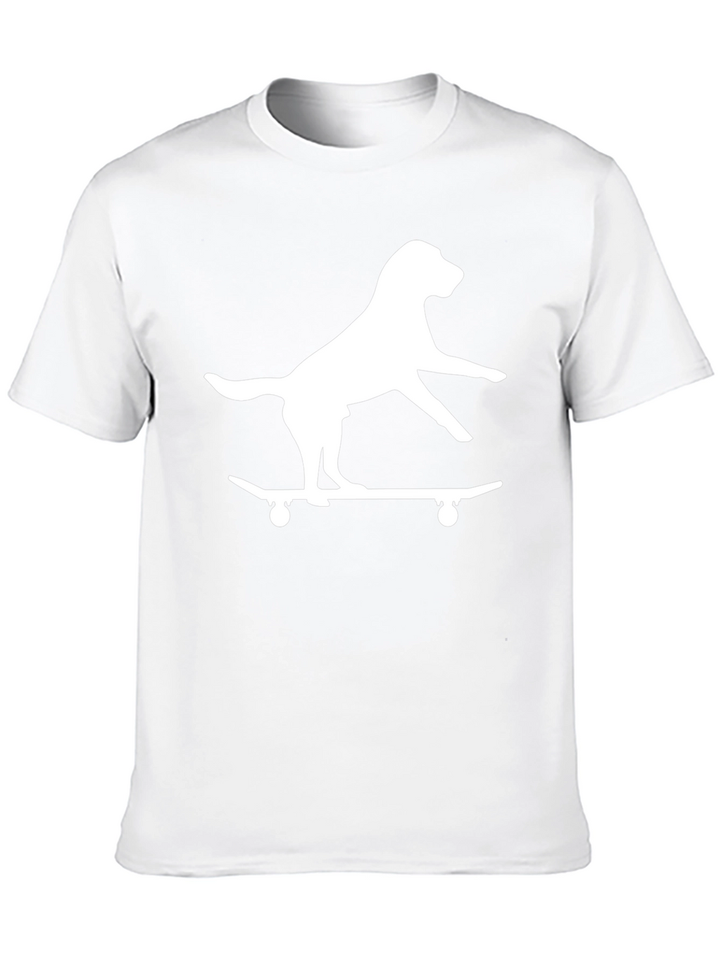 Dog on Skateboard Black Graphic Tee