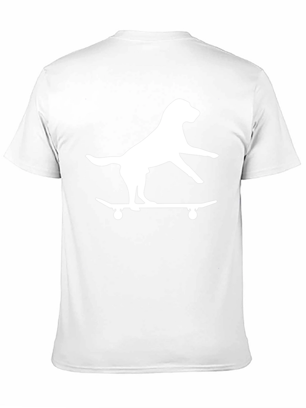 Dog on Skateboard Black Graphic Tee