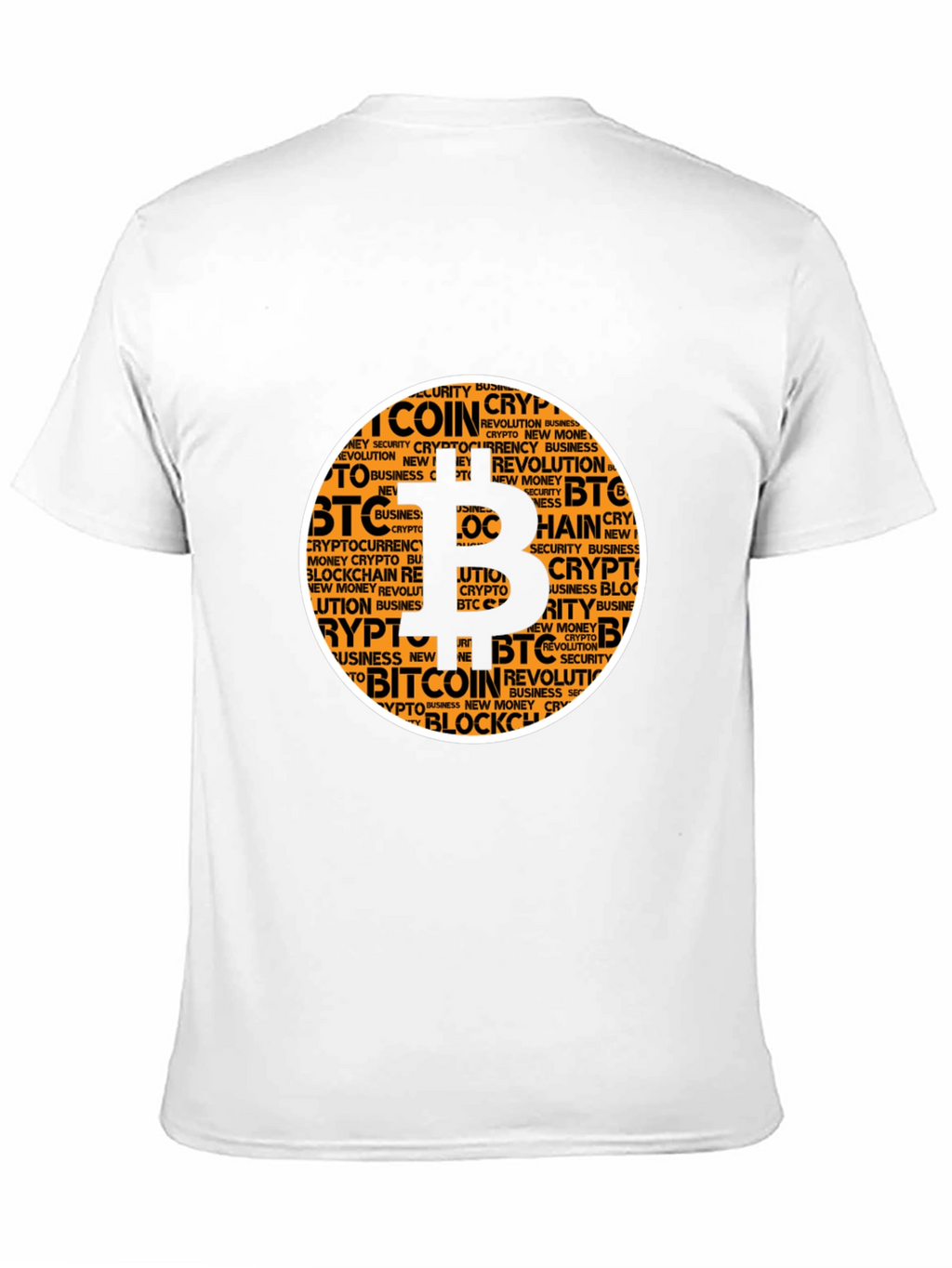 Bitcoin Crypto Word Art T-Shirt