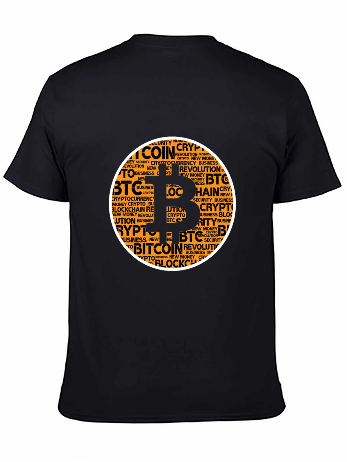 Bitcoin Crypto Word Art T-Shirt