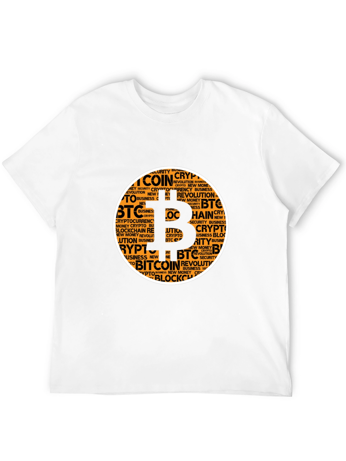 Bitcoin Crypto Word Art T-Shirt