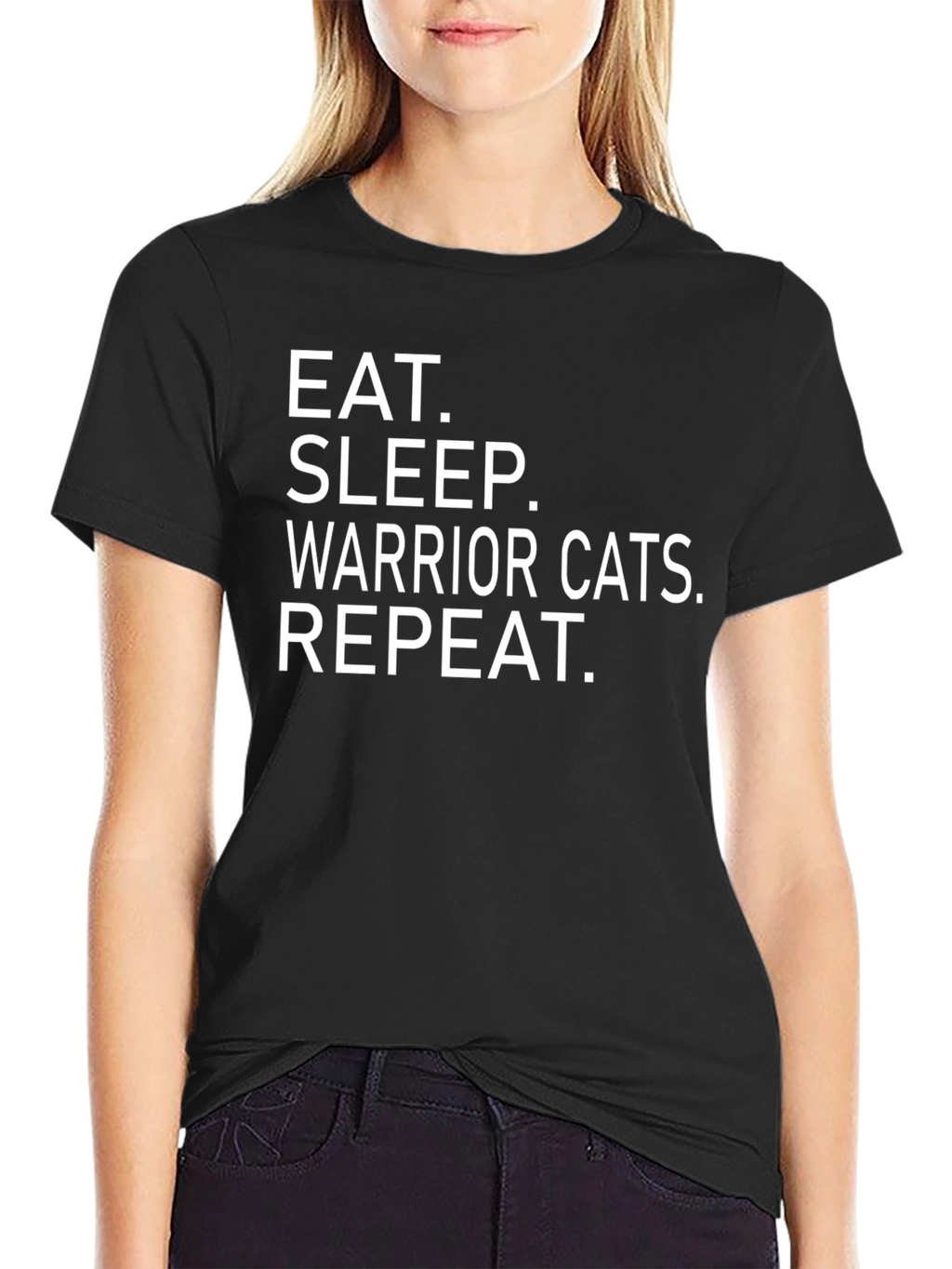 Eat Sleep Warrior Cats Repeat T-Shirt