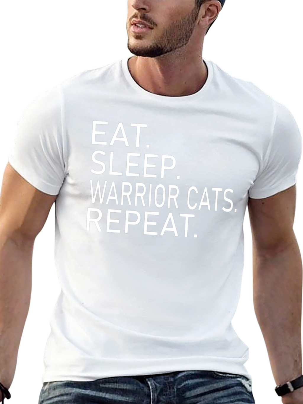 Eat Sleep Warrior Cats Repeat T-Shirt