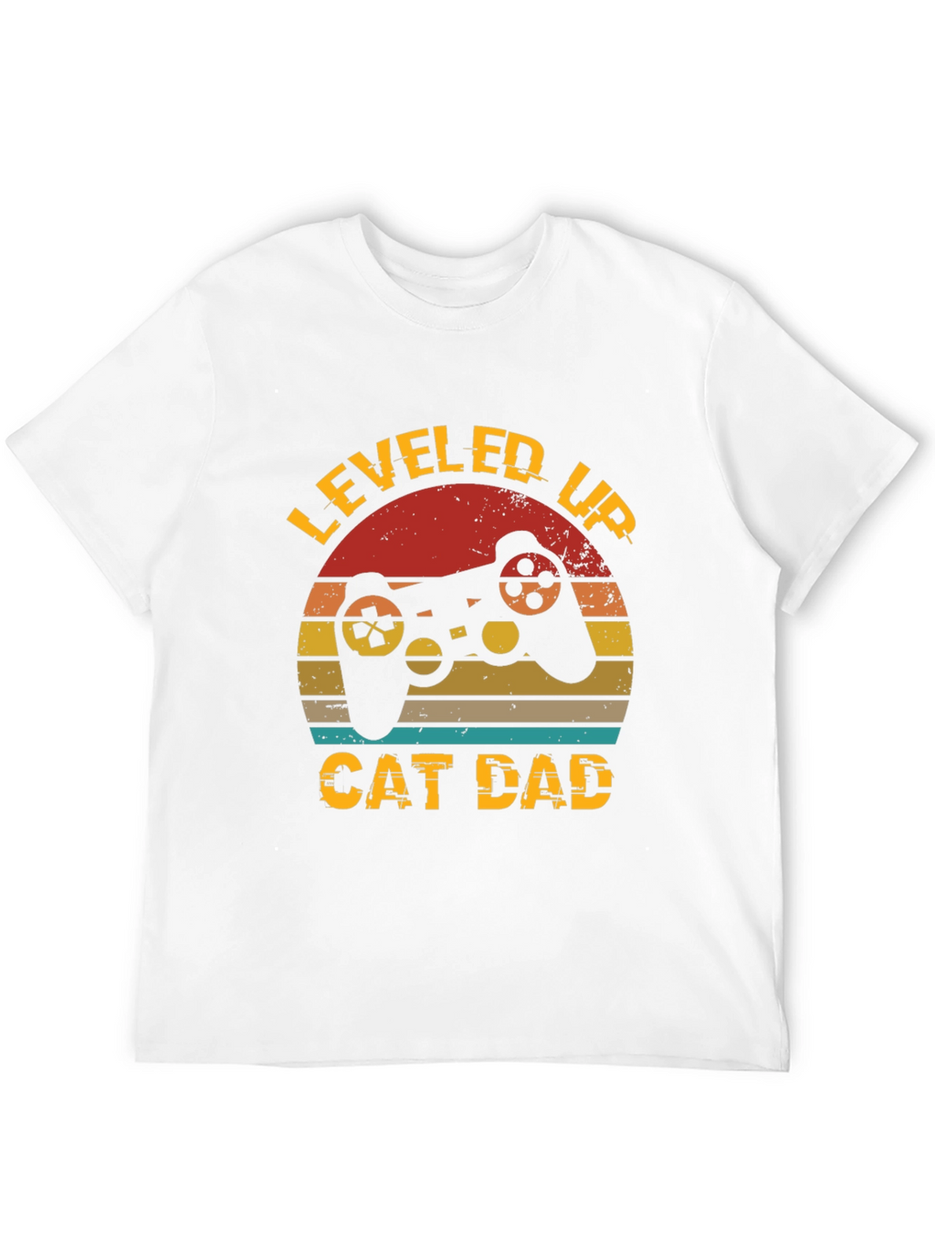 Leveled Up Cat Dad T-Shirt