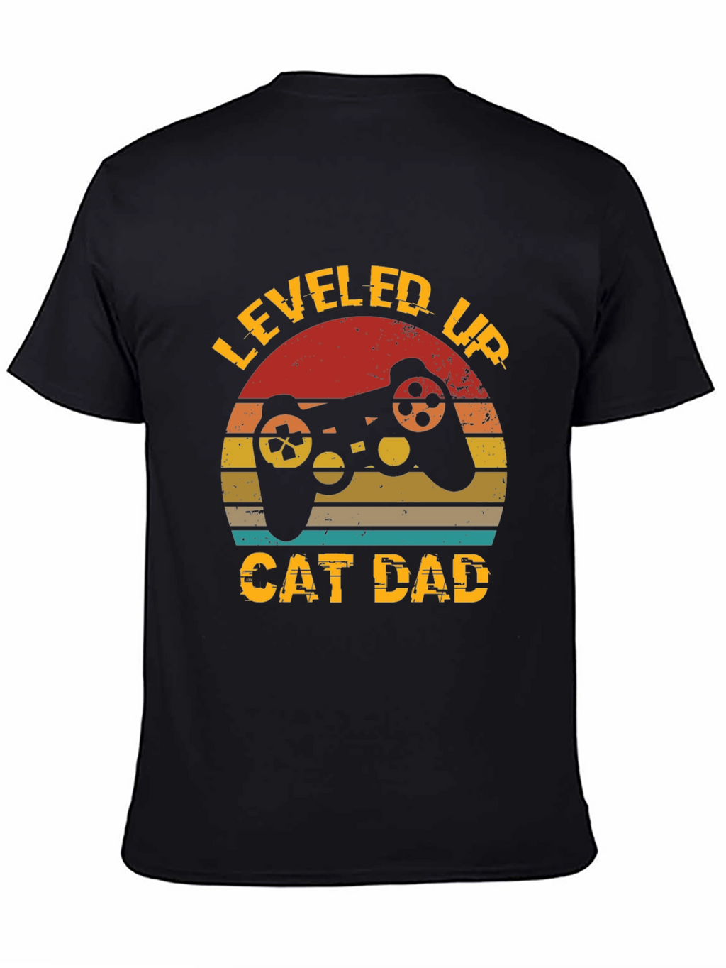 Leveled Up Cat Dad T-Shirt