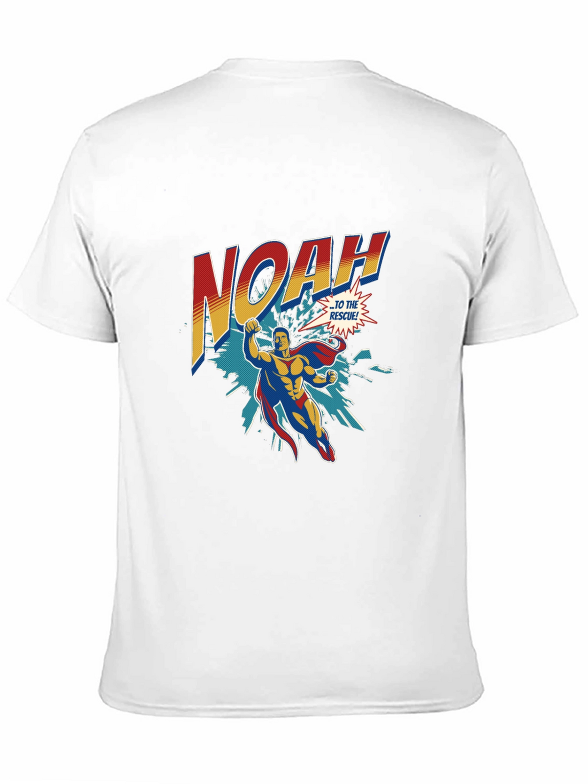 Noah Superhero T-Shirt - Personalized Comic Style Tee