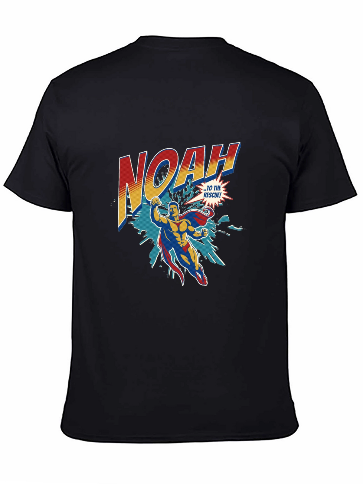 Noah Superhero T-Shirt - Personalized Comic Style Tee