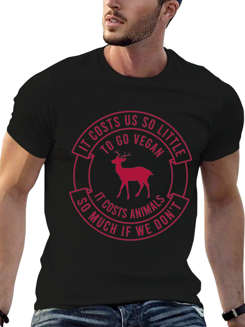 Vegan T-Shirt: Costs Us So Little - Protect Animals