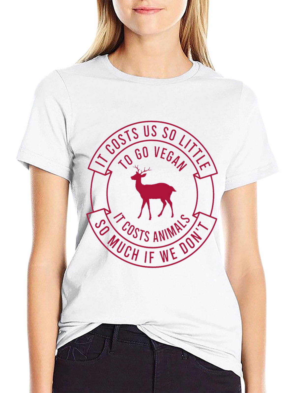 Vegan T-Shirt: Costs Us So Little - Protect Animals