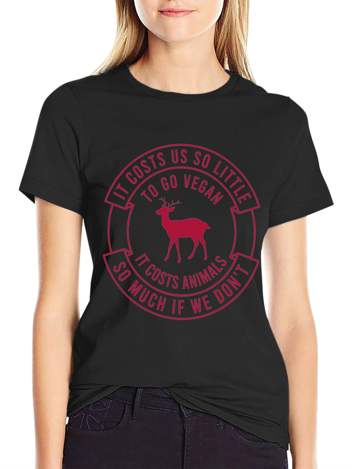 Vegan T-Shirt: Costs Us So Little - Protect Animals