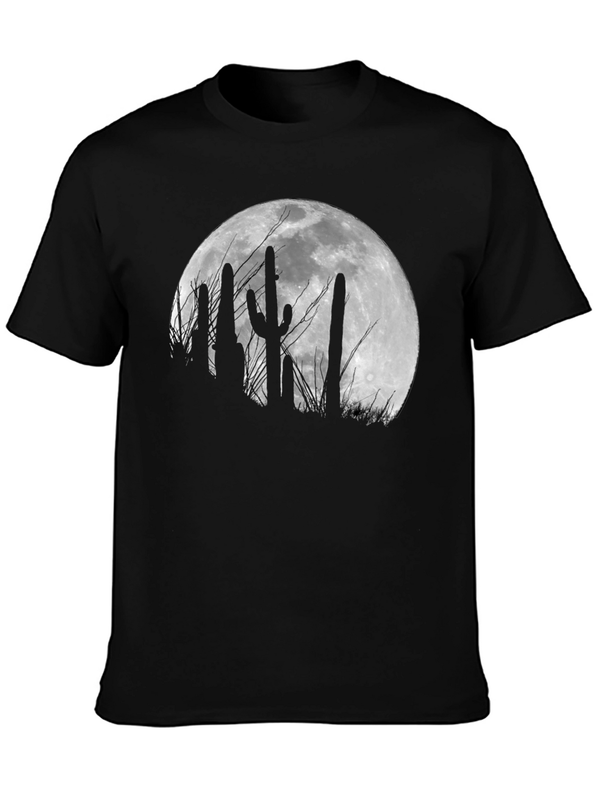 Cactus Moon Black T-Shirt
