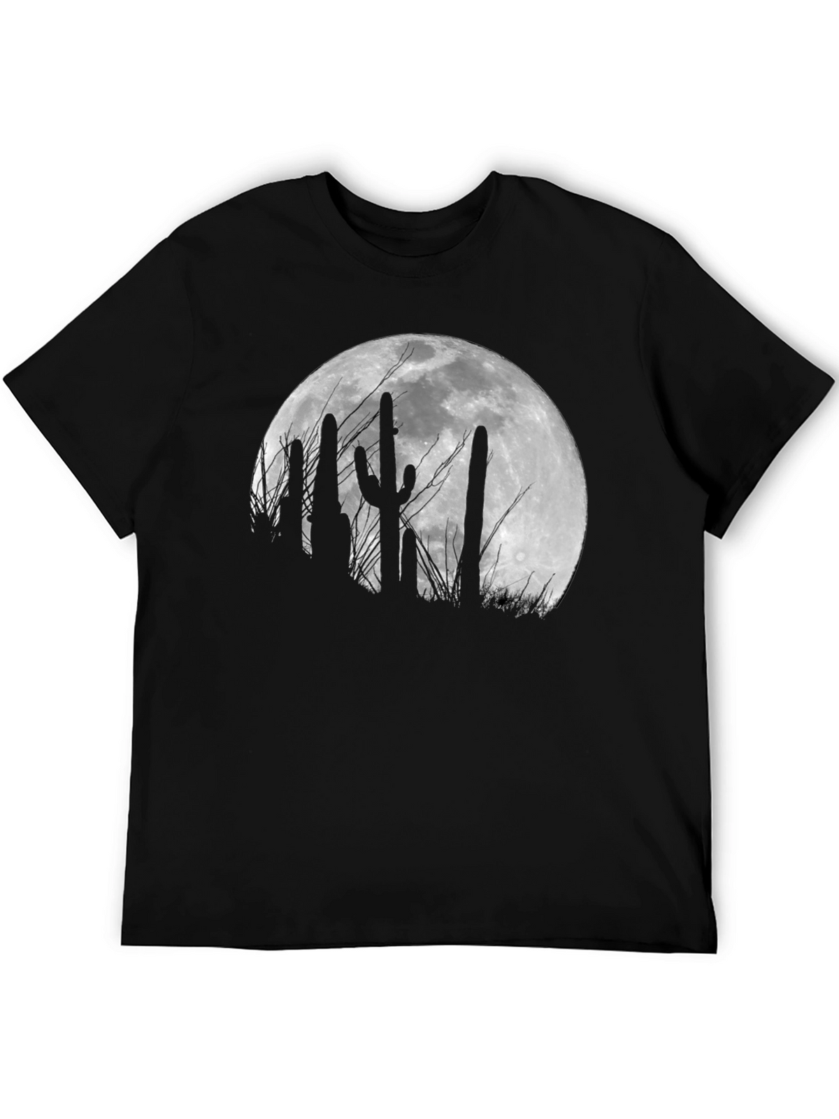 Cactus Moon Black T-Shirt