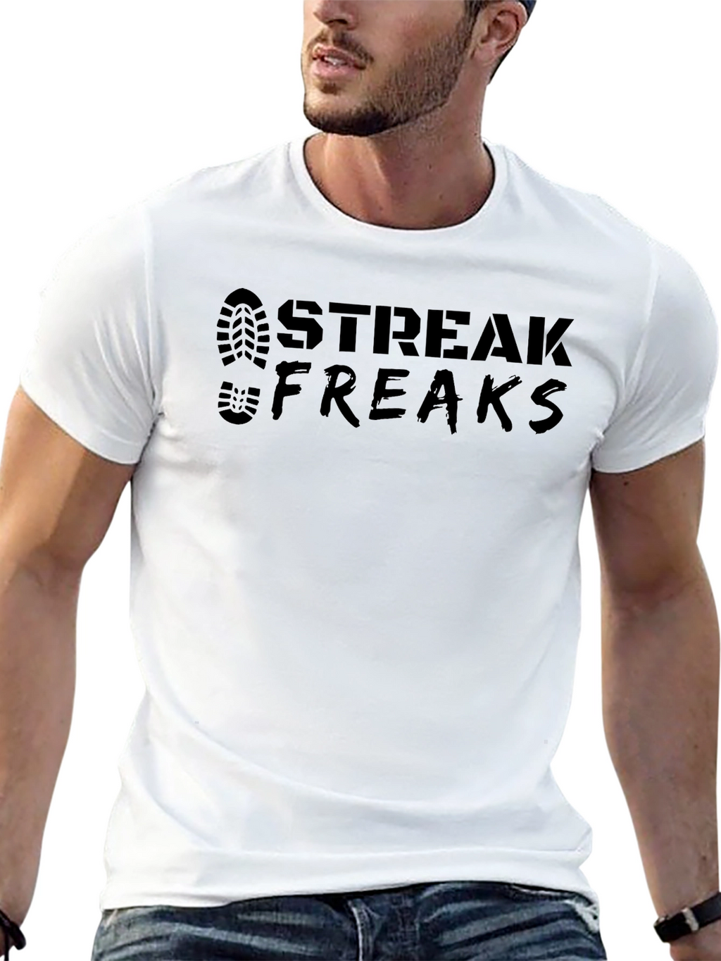 Streak Freaks Graphic T-Shirt - Black Cotton Tee