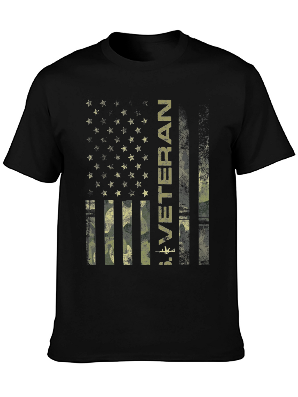 Veteran Camo Flag Graphic T-Shirt