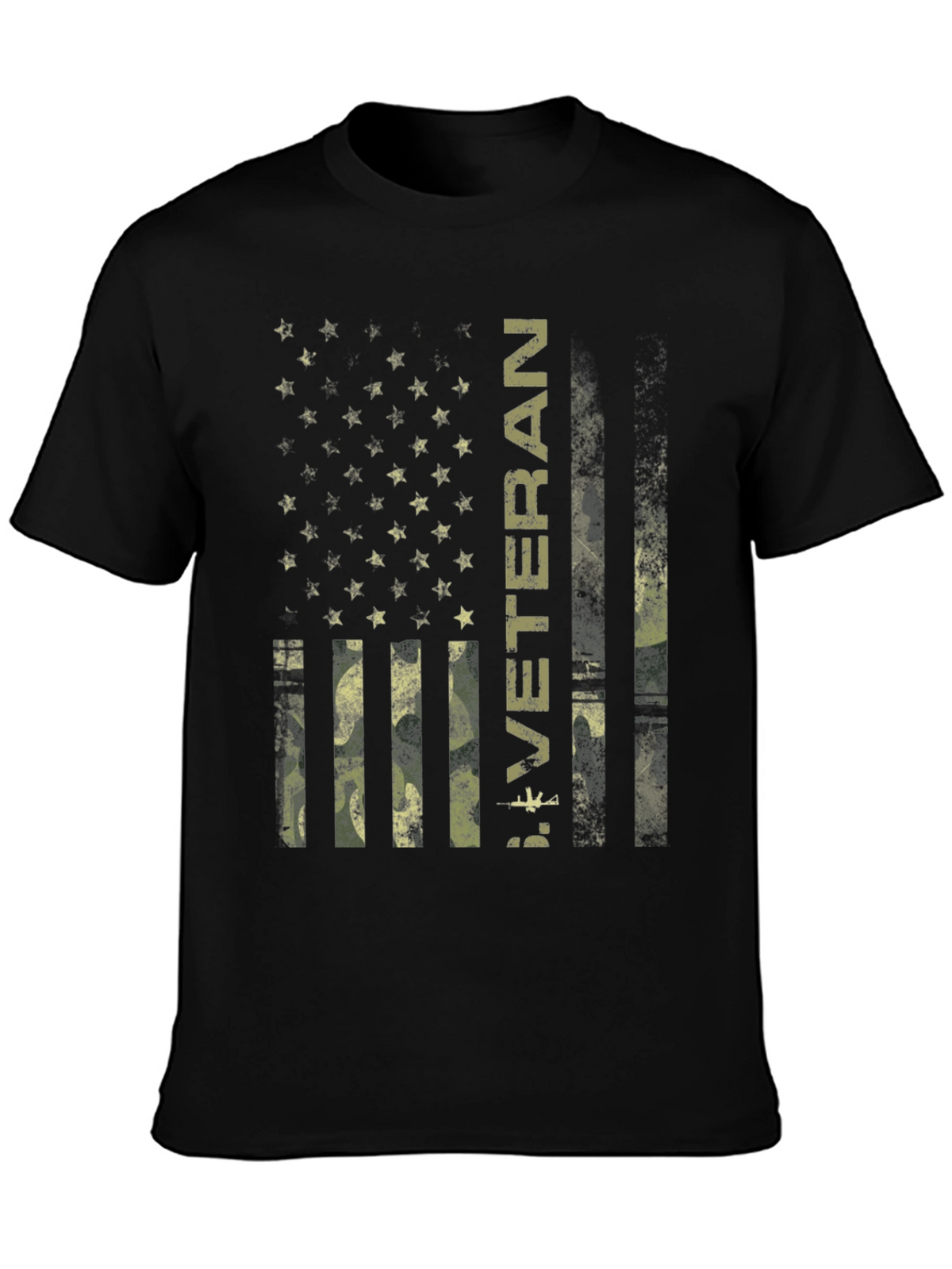 Veteran Camo Flag Graphic T-Shirt