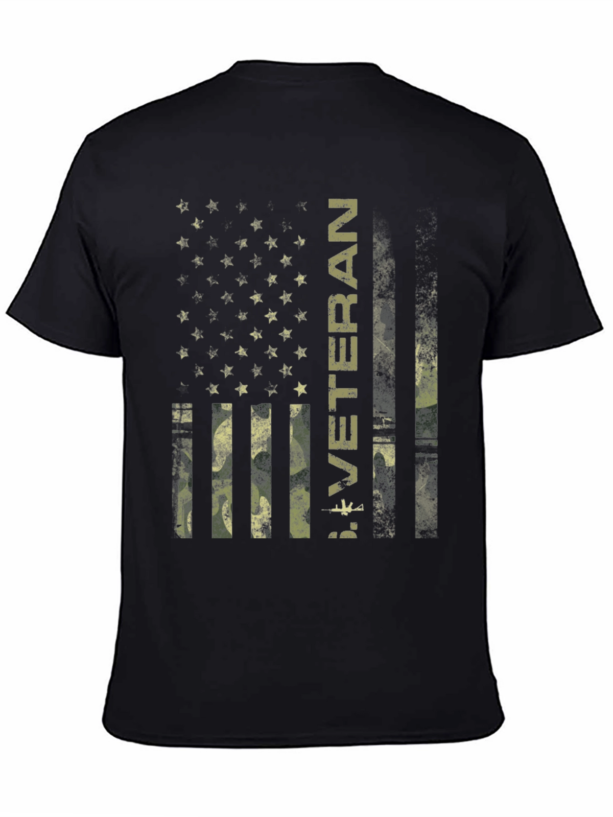 Veteran Camo Flag Graphic T-Shirt