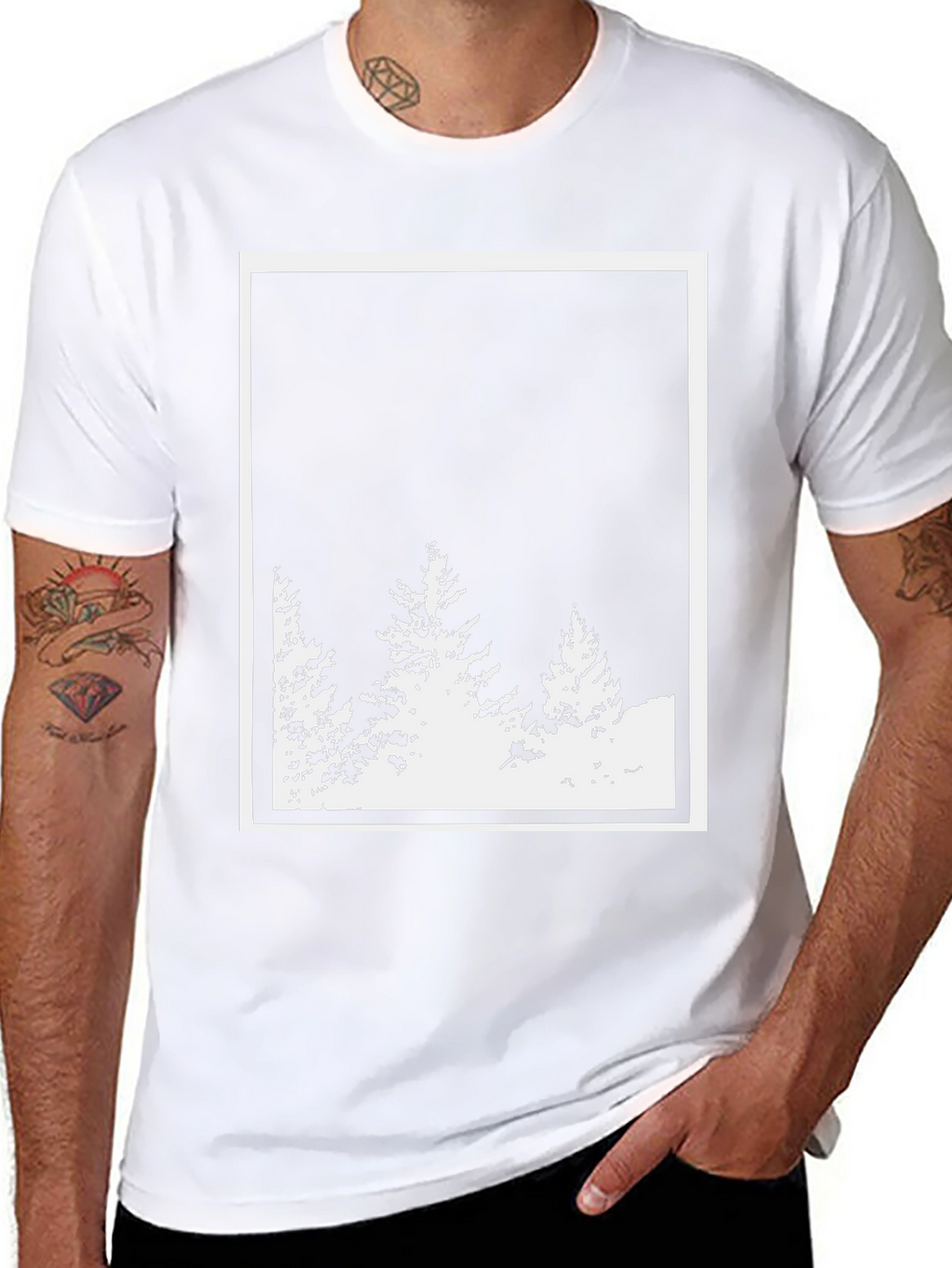 Black Forest T-Shirt - Modern Graphic Tee