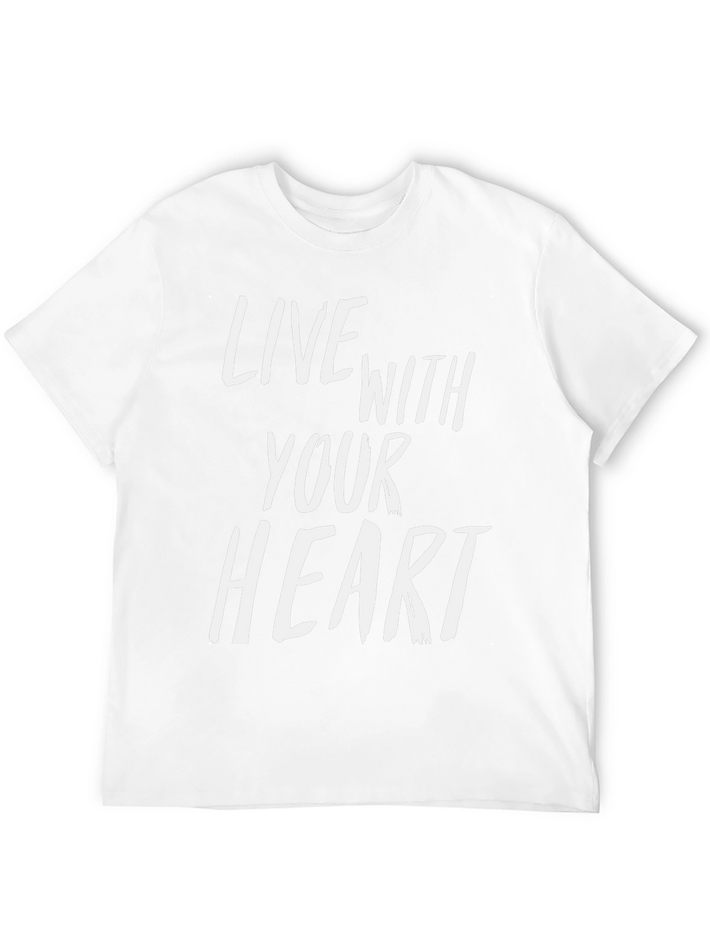 Live With Your Heart Graphic Tee - Black