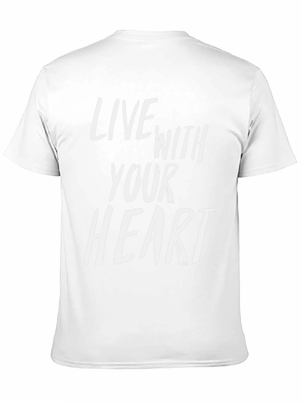 Live With Your Heart Graphic Tee - Black
