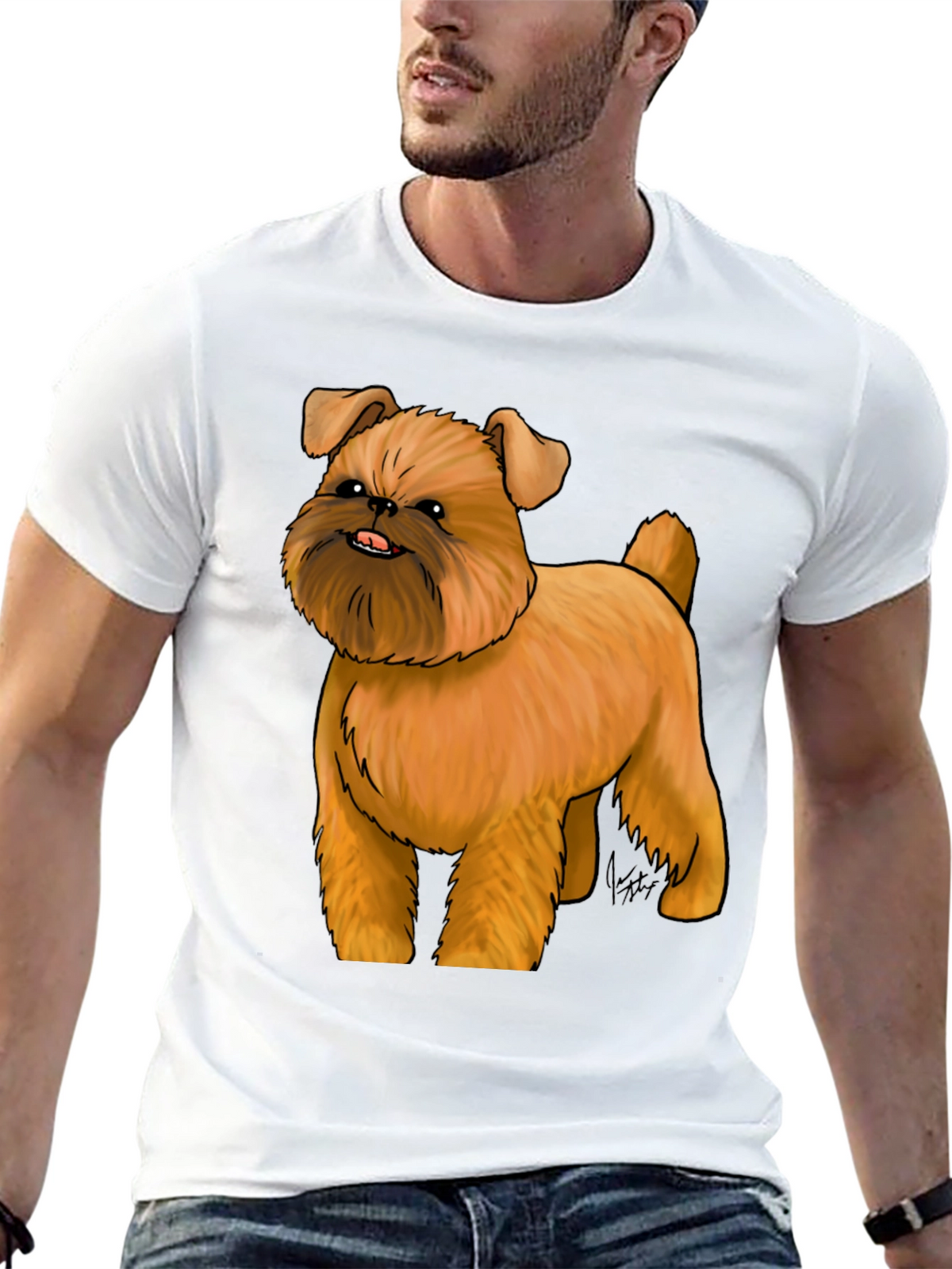 Brussels Griffon Dog Graphic T-Shirt