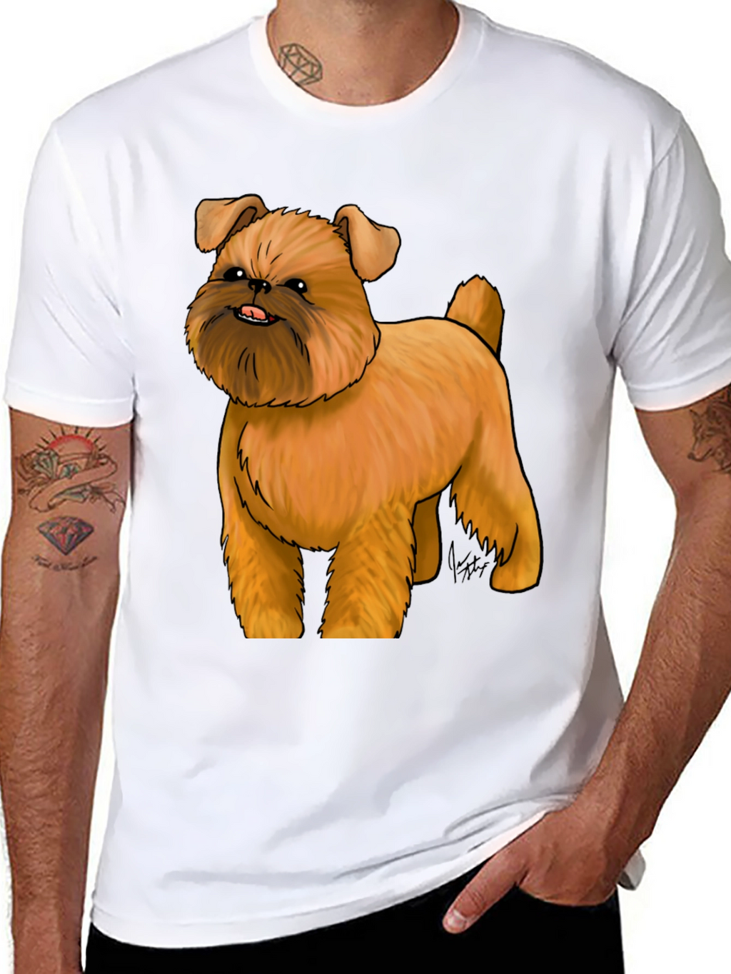Brussels Griffon Dog Graphic T-Shirt