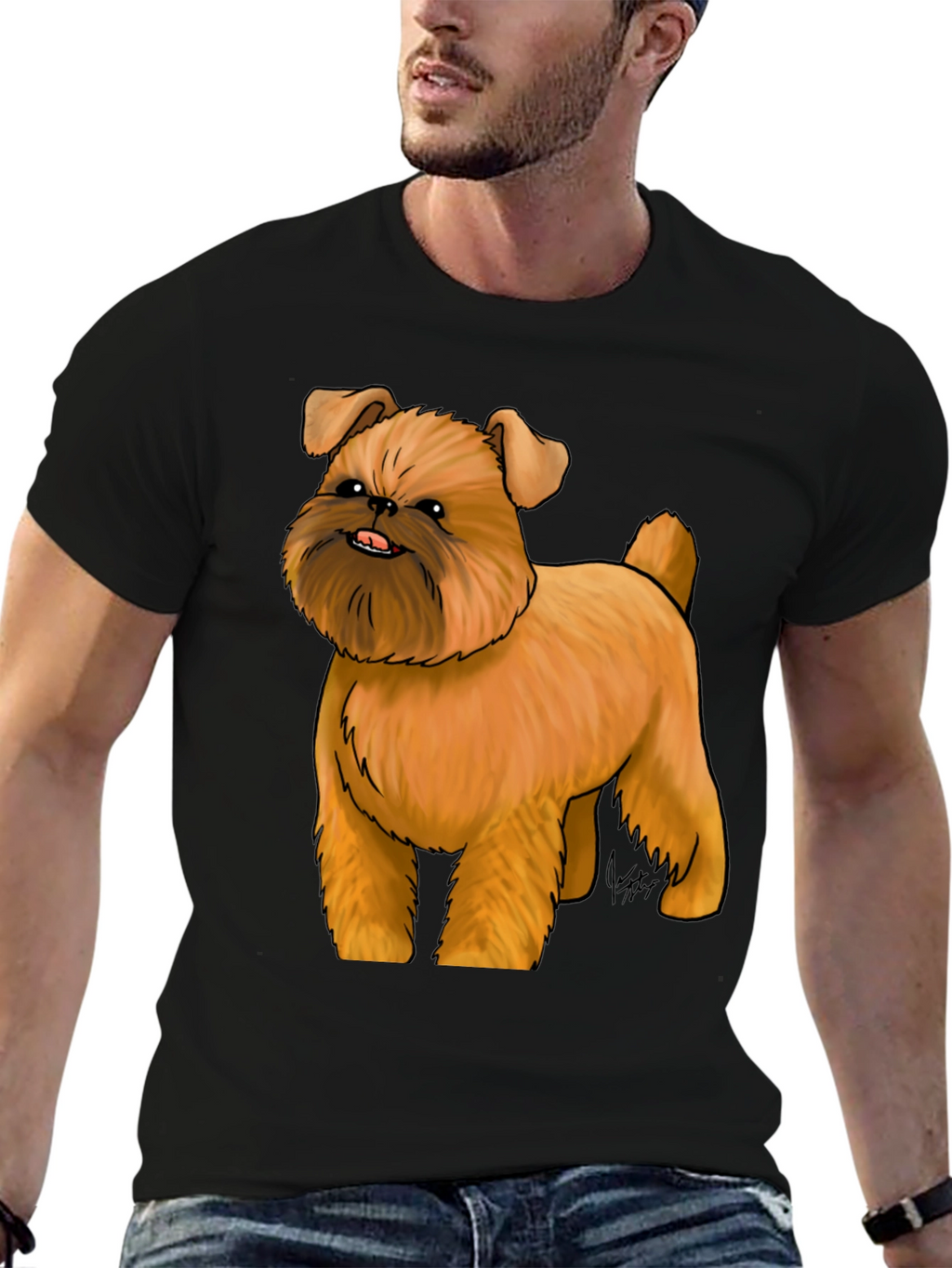 Brussels Griffon Dog Graphic T-Shirt
