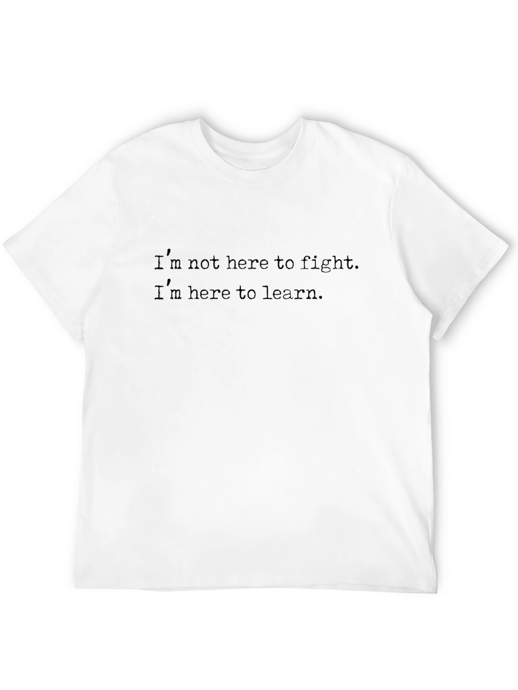Learn Black T-Shirt: Mens Casual Education Tee