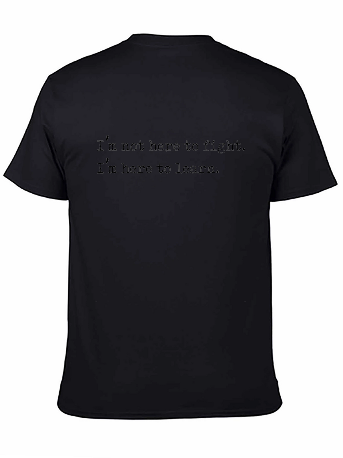 Learn Black T-Shirt: Mens Casual Education Tee
