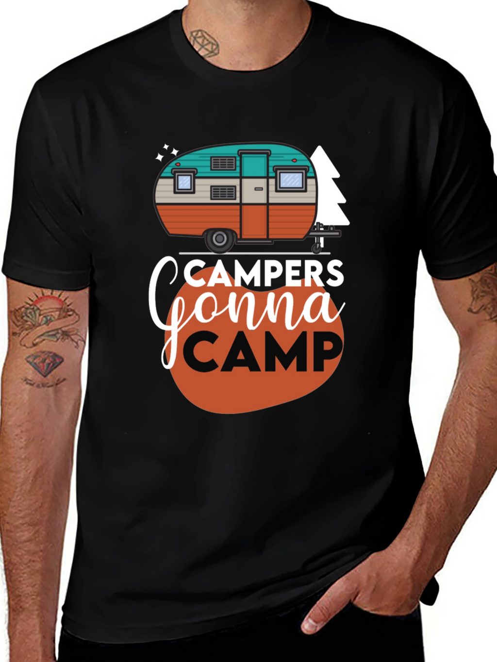 Campers Gonna Camp Graphic Tee