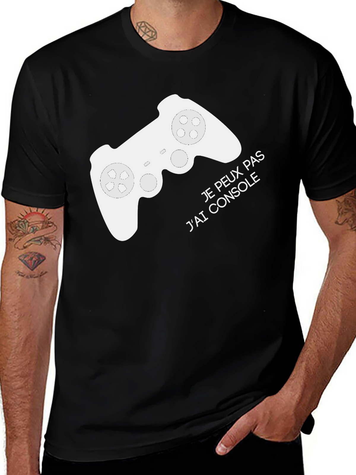 Funny Gamer T-Shirt - Je Peux Pas Jai Console