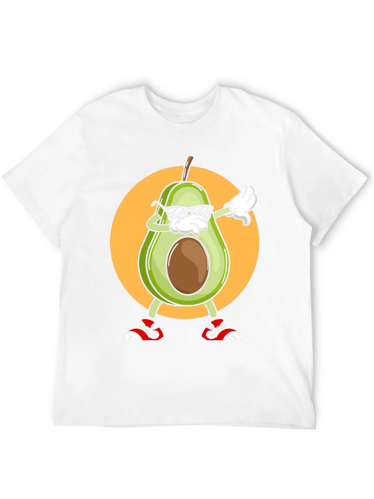 Avocado Dabbing Graphic Tee - Cool Cartoon T-Shirt