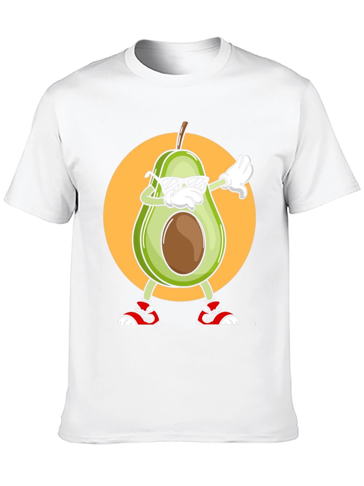 Avocado Dabbing Graphic Tee - Cool Cartoon T-Shirt