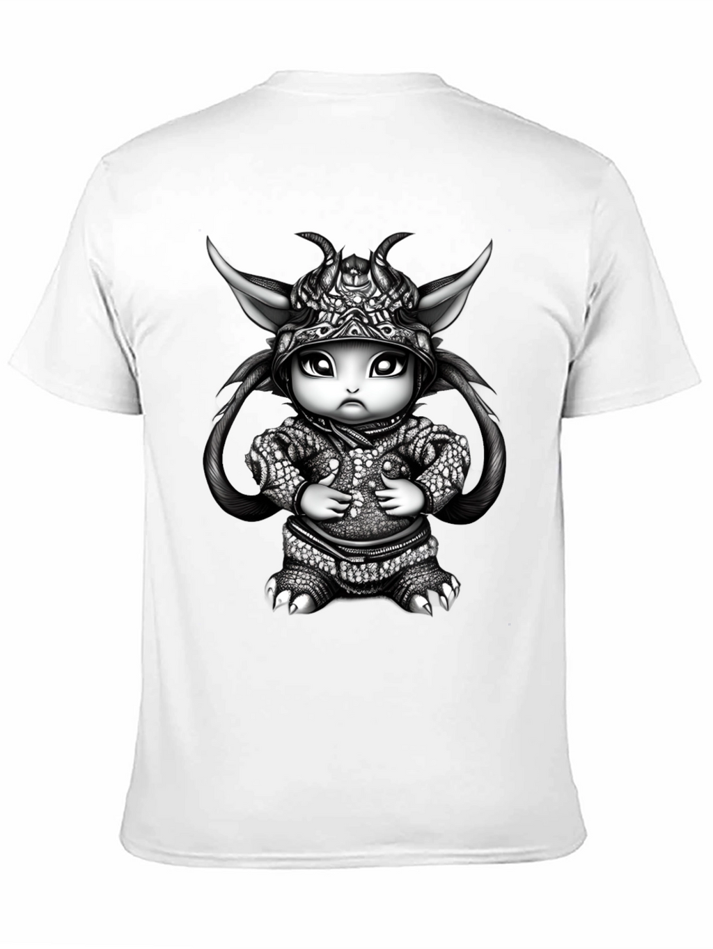 Fantasy Creature Graphic Tee - Black