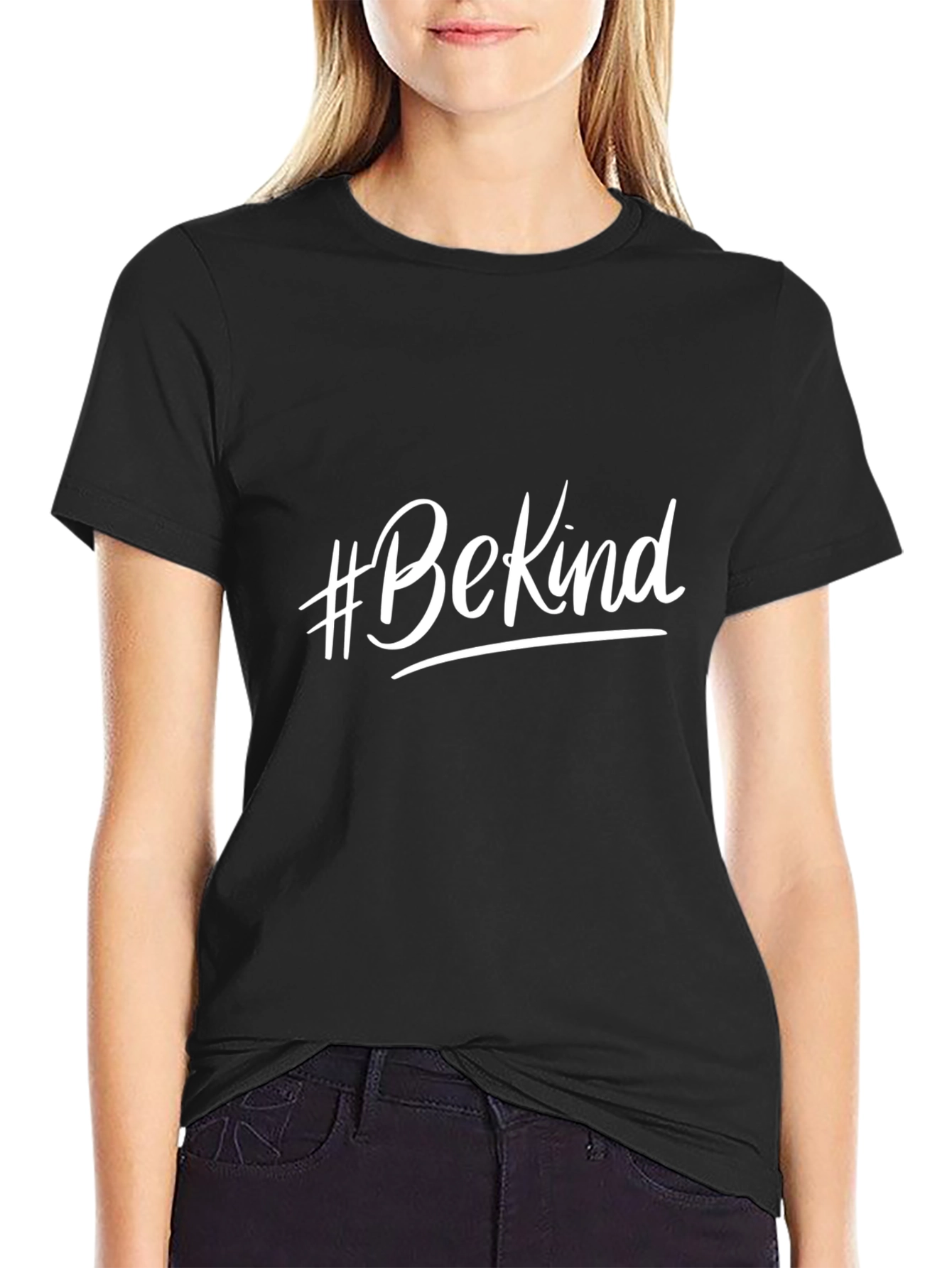 #BeKind Graphic Tee - Stylish & Comfortable Black T-Shirt
