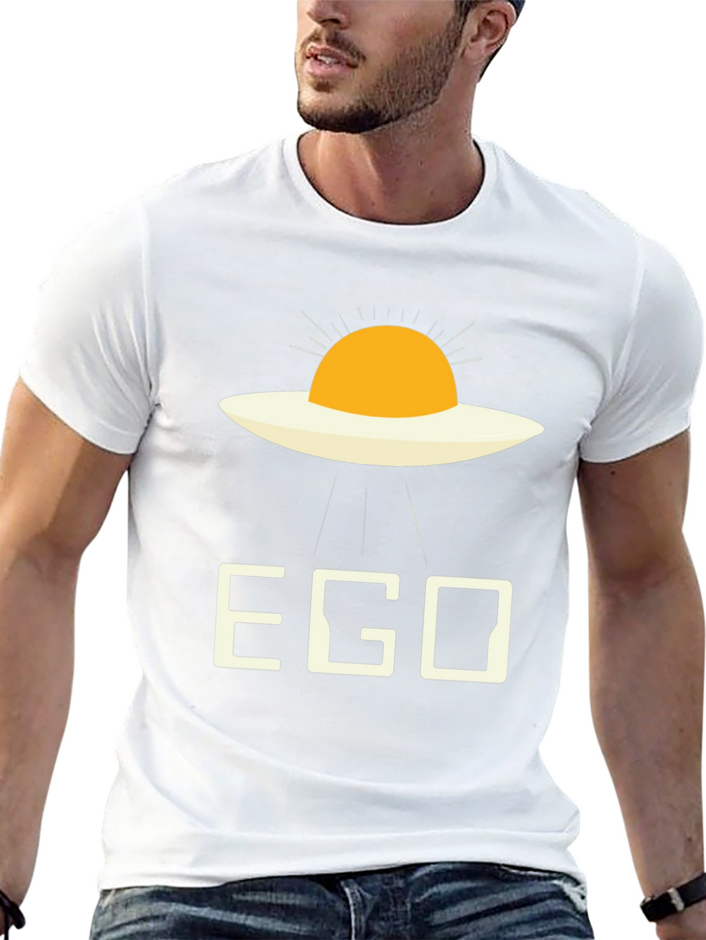 EGO Alien Fried Egg Black T-Shirt