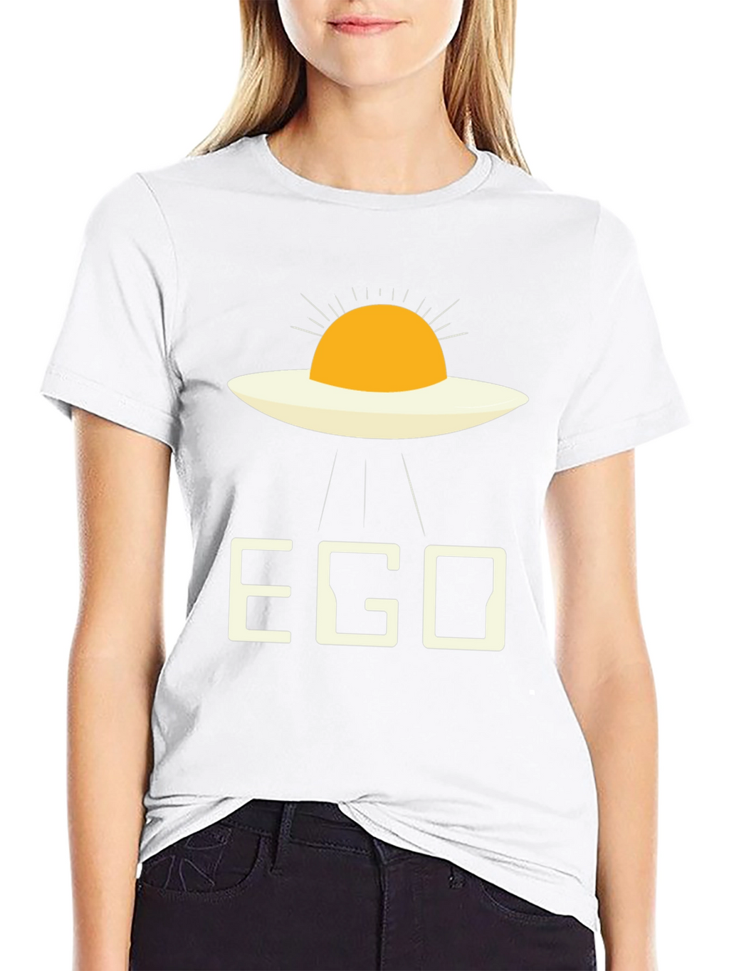 EGO Alien Fried Egg Black T-Shirt