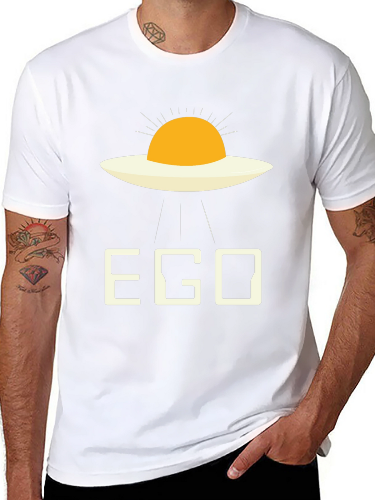EGO Alien Fried Egg Black T-Shirt