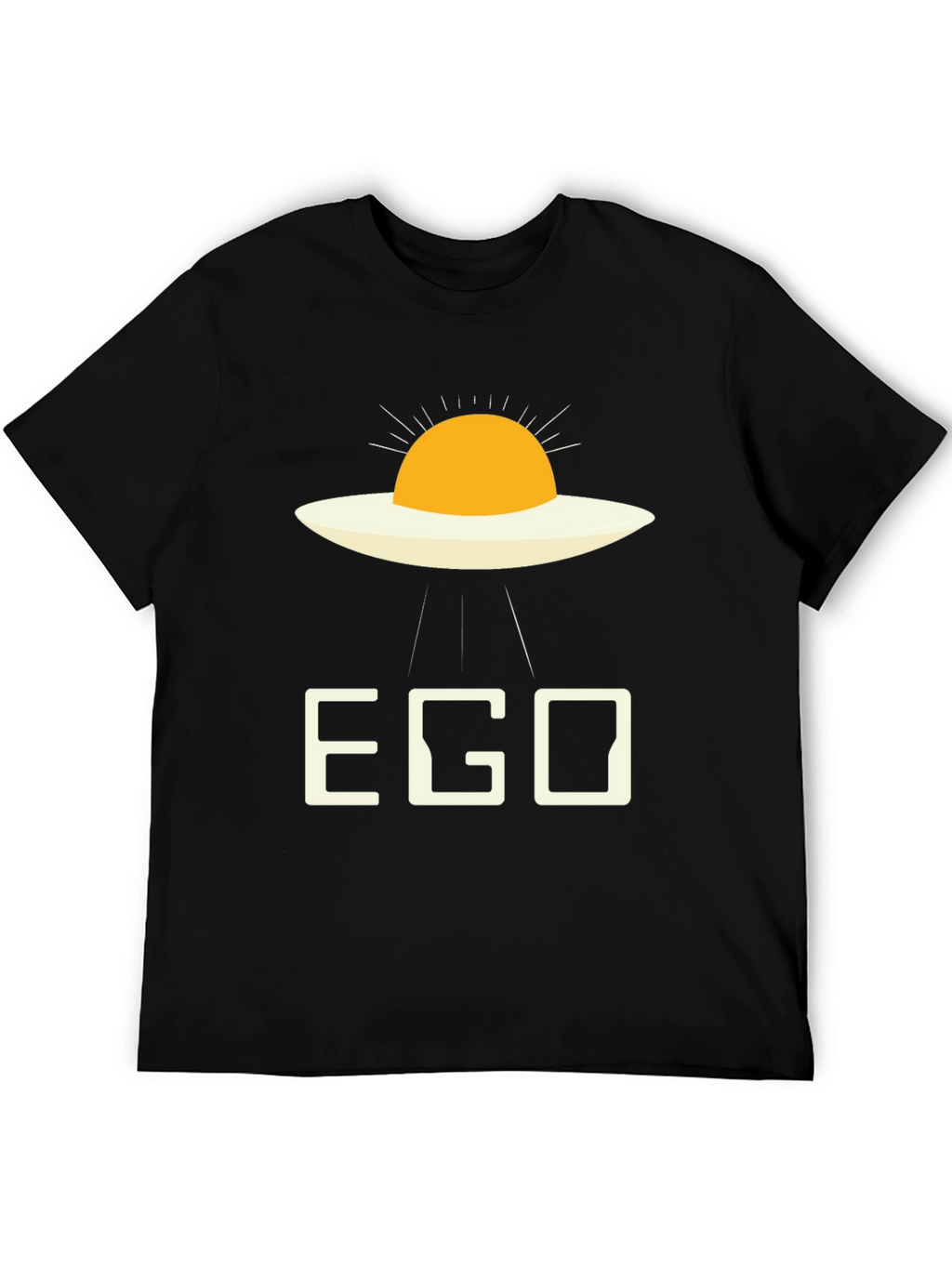 EGO Alien Fried Egg Black T-Shirt