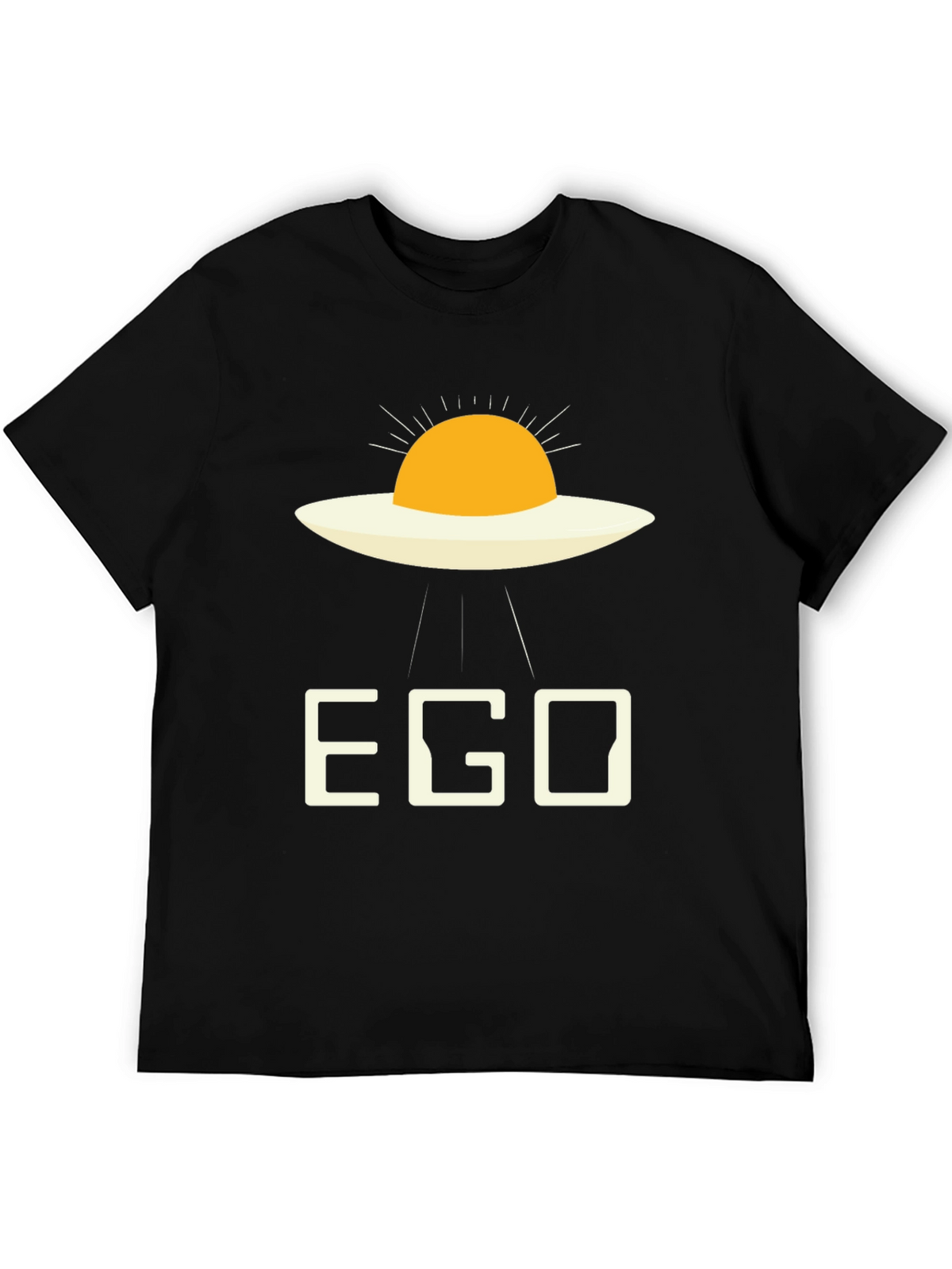 EGO Alien Fried Egg Black T-Shirt