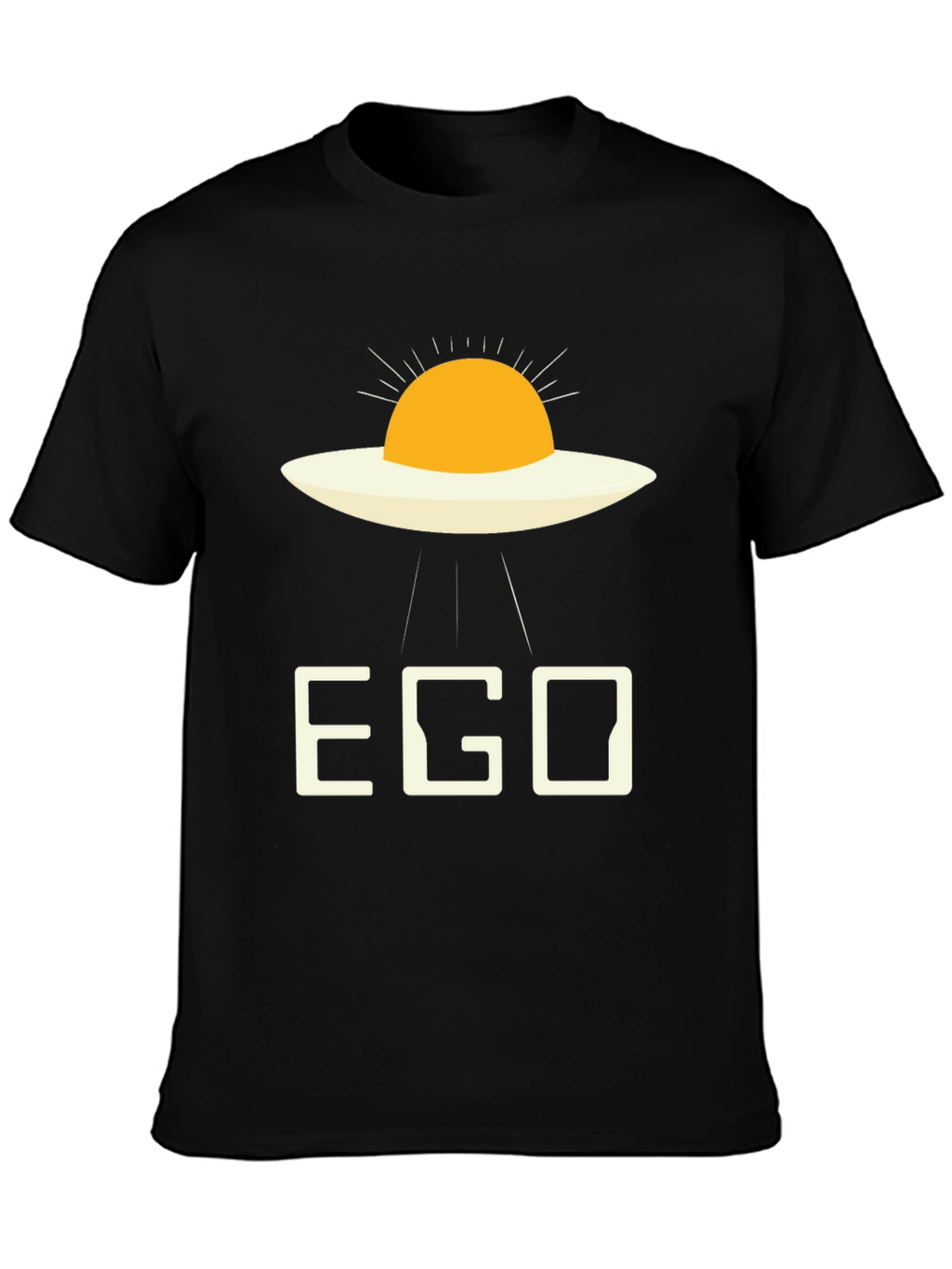 EGO Alien Fried Egg Black T-Shirt