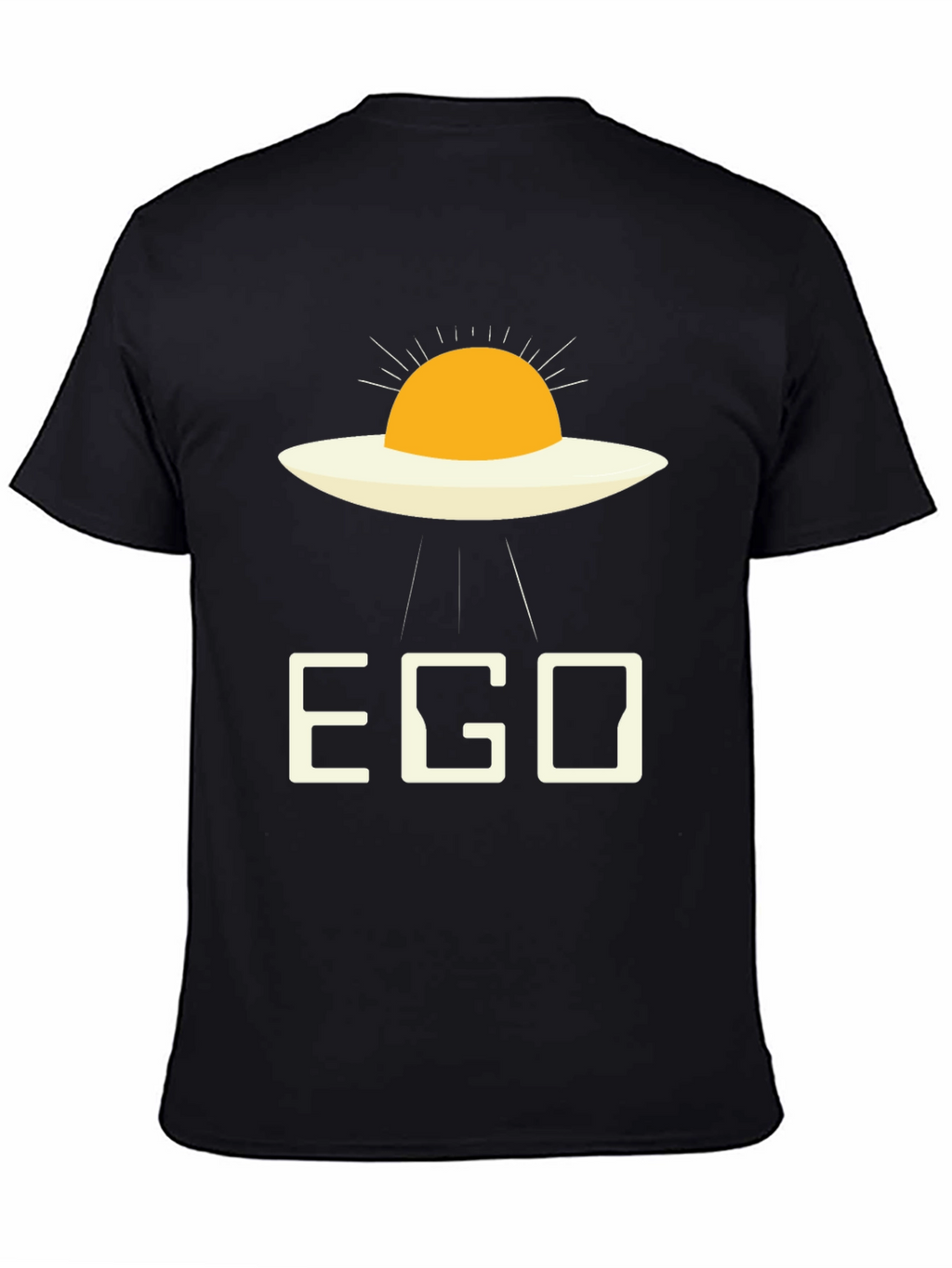 EGO Alien Fried Egg Black T-Shirt
